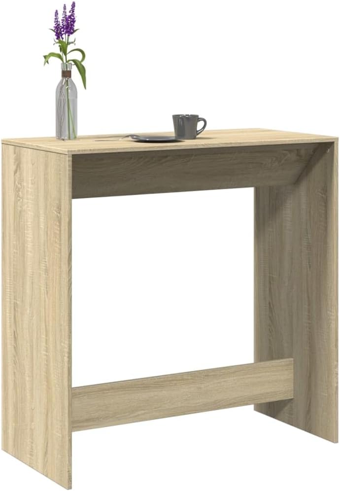 Bartisch Sonoma-Eiche 102x50x103,5 cm Holzwerkstoff Bartisch, Bistrotisch Bartheke für Hausbar, Wohnzimmer und Esszimme