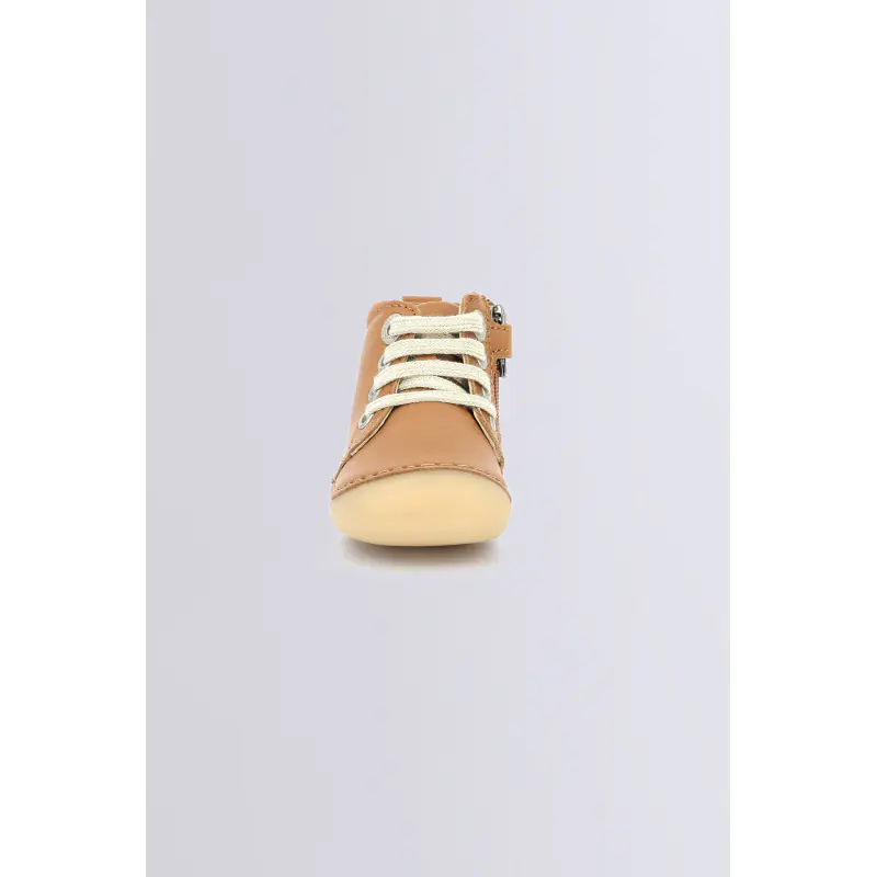 Sonizip Camel BOTTILLONS Cuir Garçon