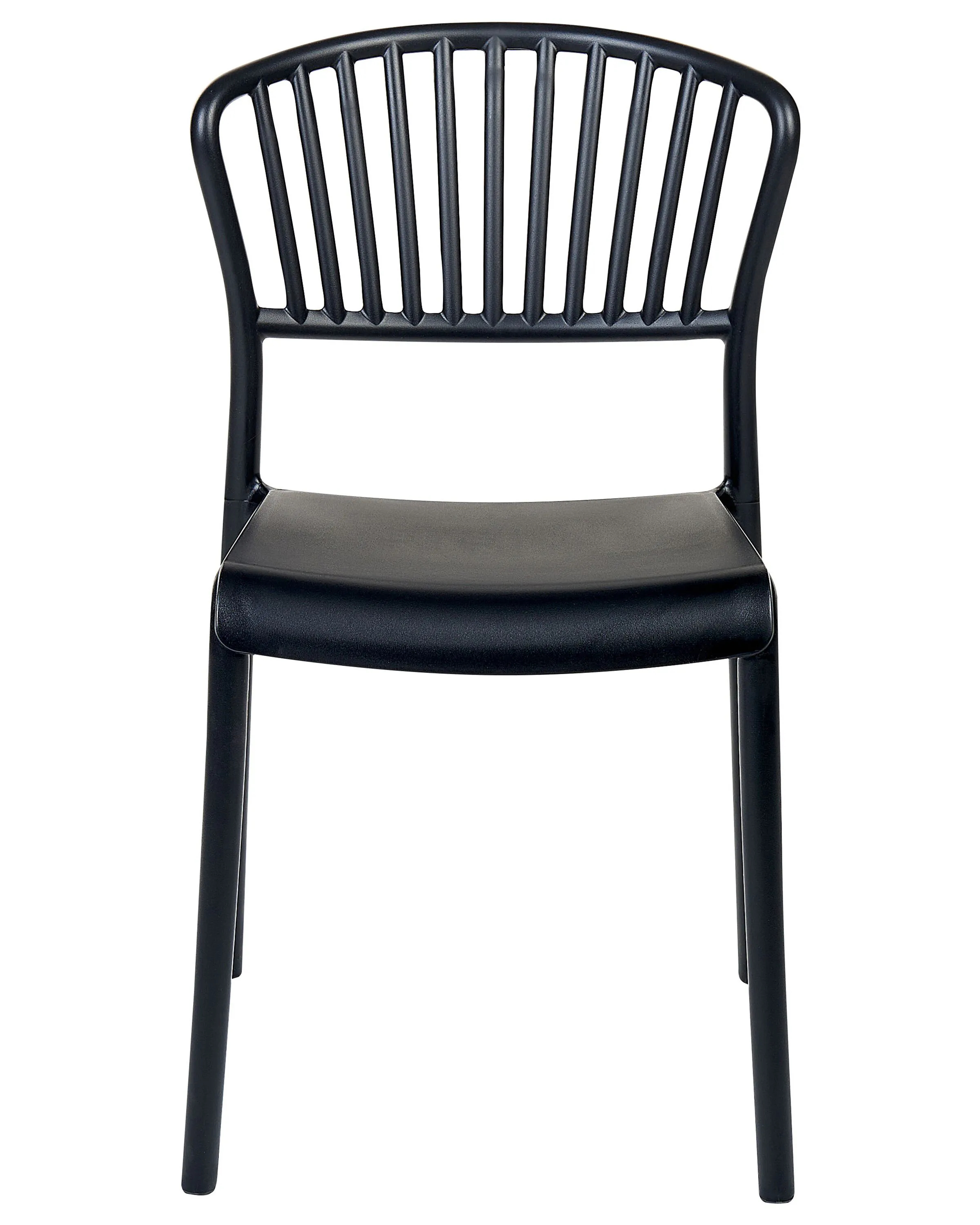 Set van 4 tuinstoelen GELA Zwart
