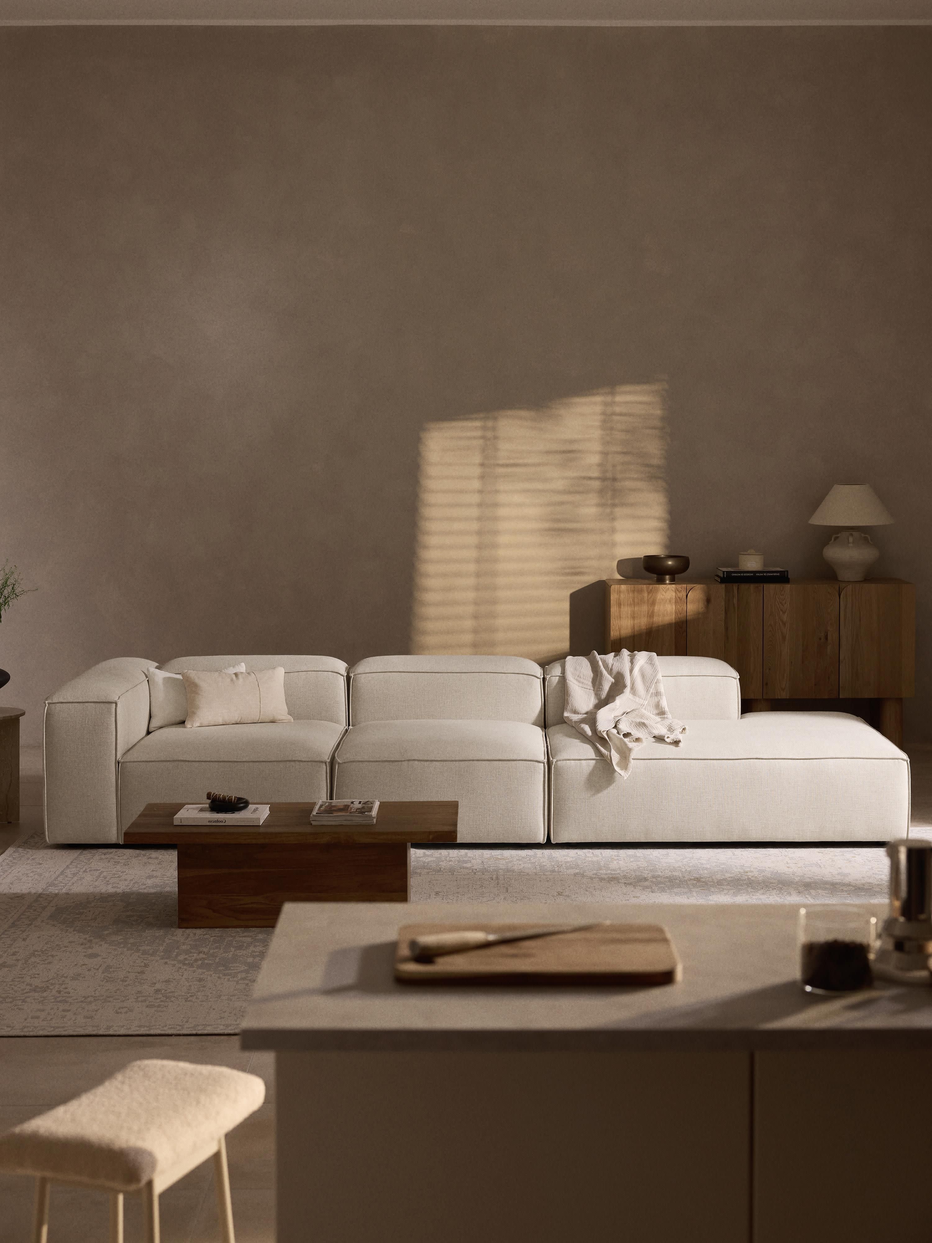 Modulaire XL chaise longue Lennon van linnenmix