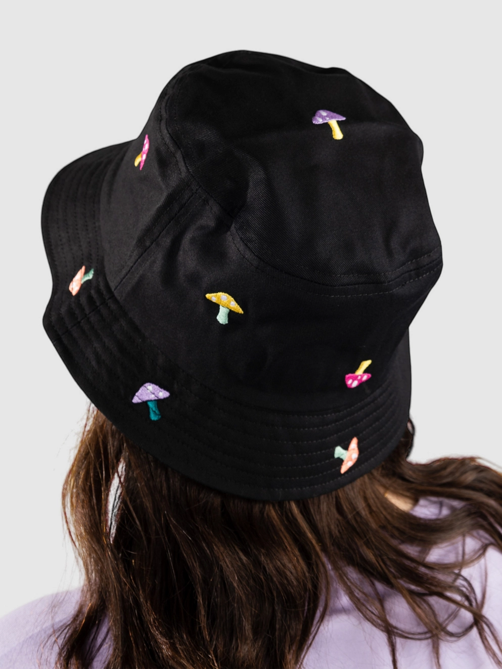 A.LAB Shroom Embroidered Bucket Hat black