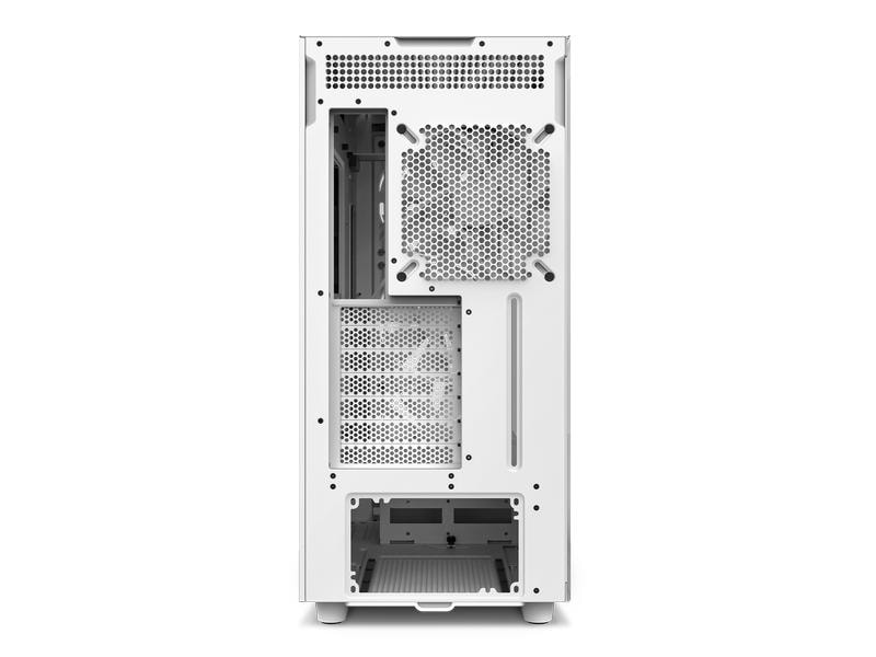 NZXT PC-Gehäuse H7 Elite 2023 Weiss matt Mid-Tower-Gehäuse mit Seitenfenster und RGB-Lüftern