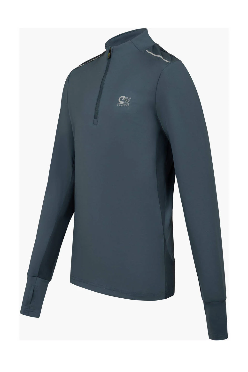 Cruyff sportshirt Ametrine grijsgroen