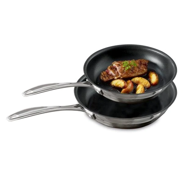 Lot 2 poêles antiadhérentes 20 et 26 cm Chef Beka