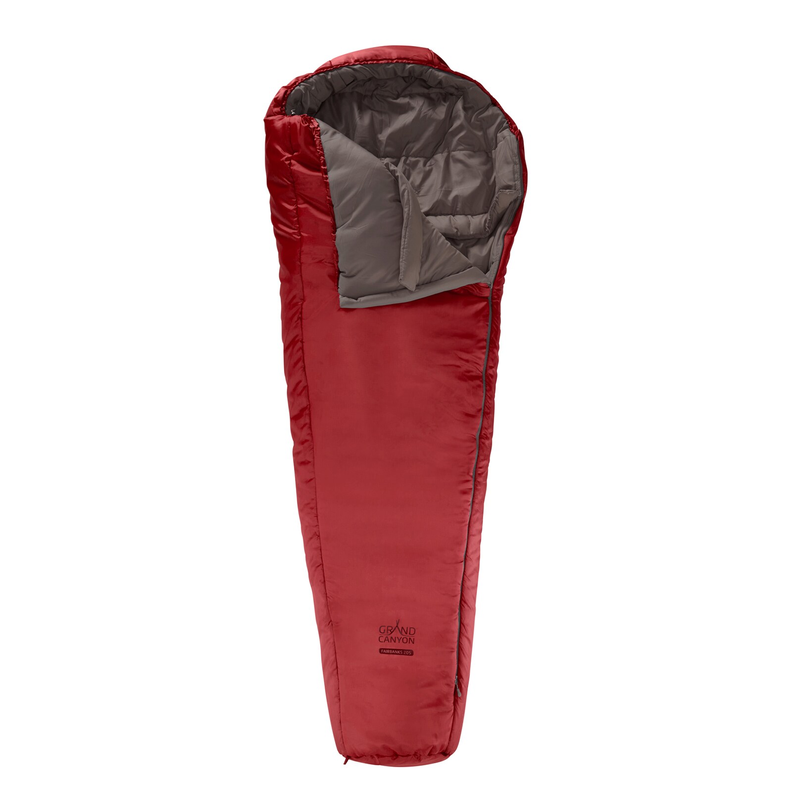 Winter Mumien Schlafsack 3 Jahreszeiten Lang Grand Canyon Fairbanks 205 XL -21°C Farbe: Red Dahlia