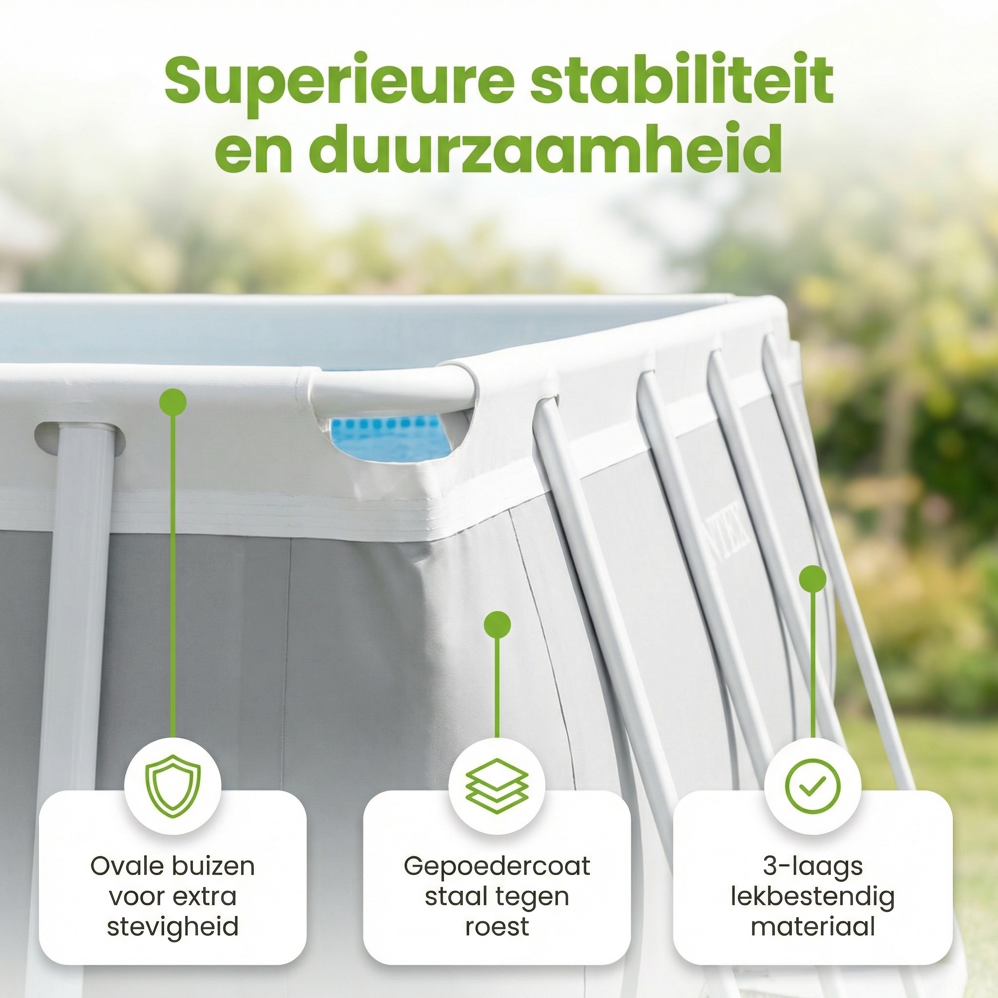 Intex prism frame 610x305x122cm zwembad – 6-delig