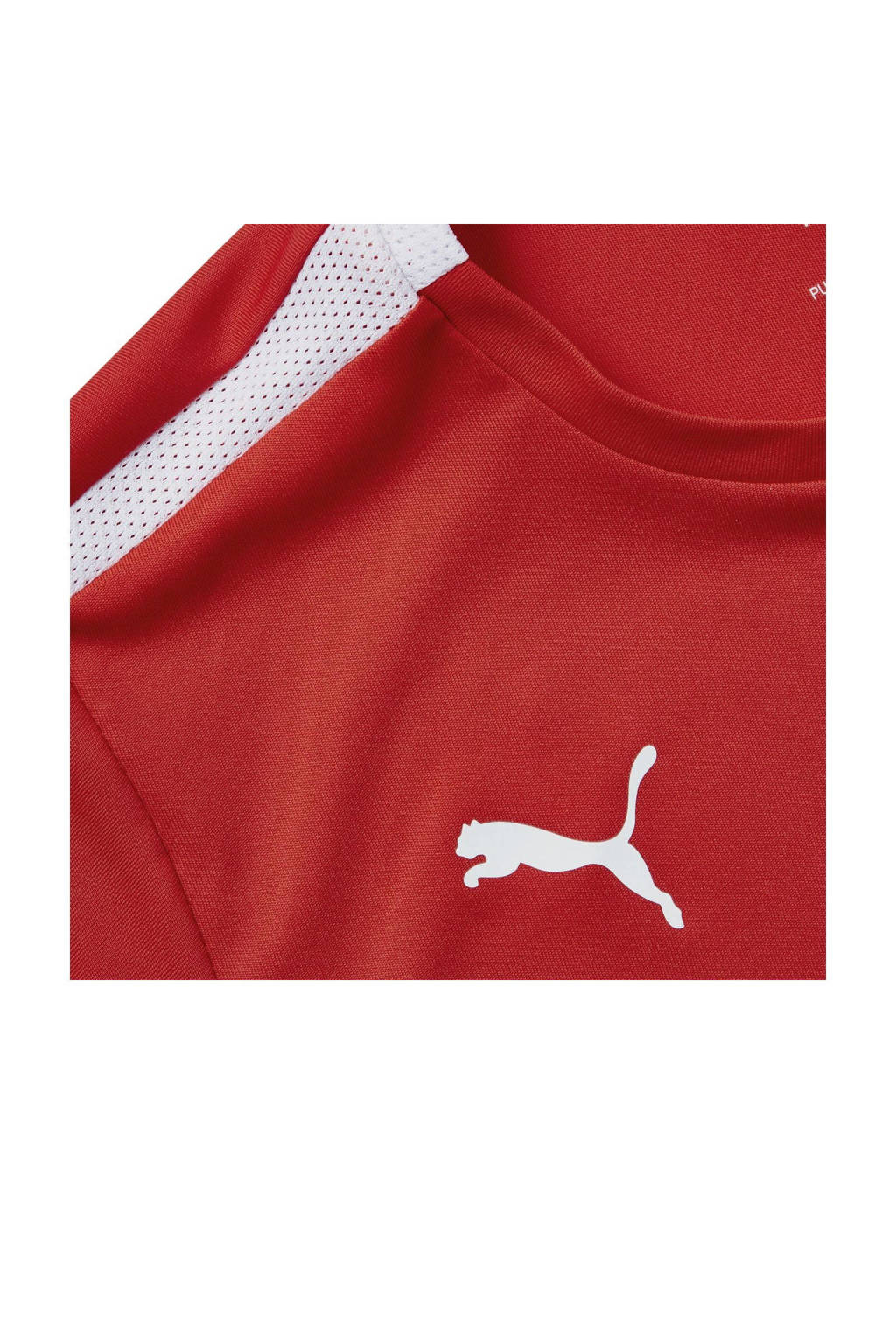 Puma junior voetbalshirt teamLIGA rood/wit