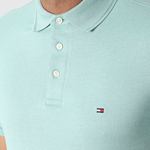 Polo Manches Courtes Mouline Tipped 5680 Vert Clair Chiné