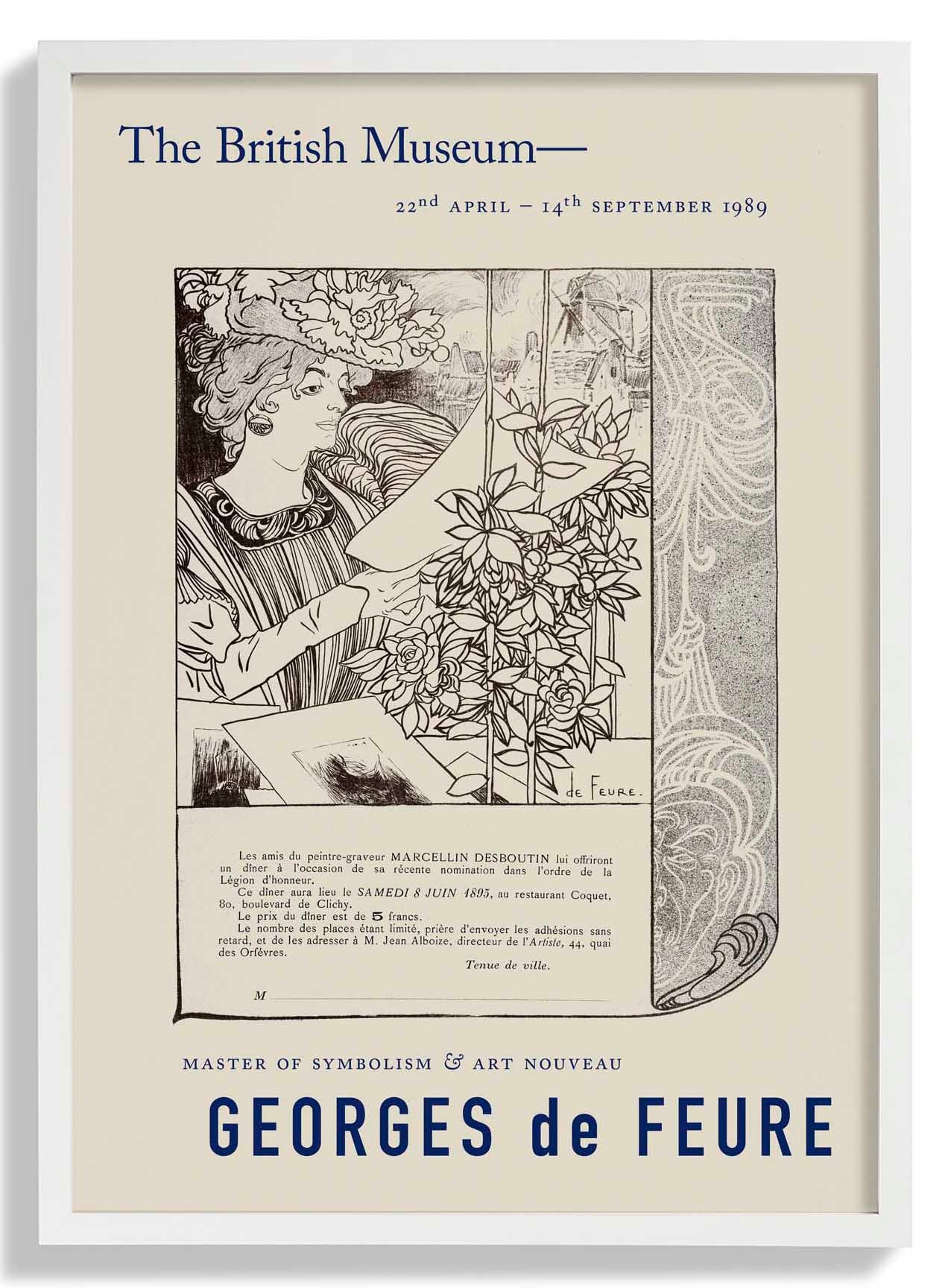 Georges de Feure Dinner-Einladung Ausstellung