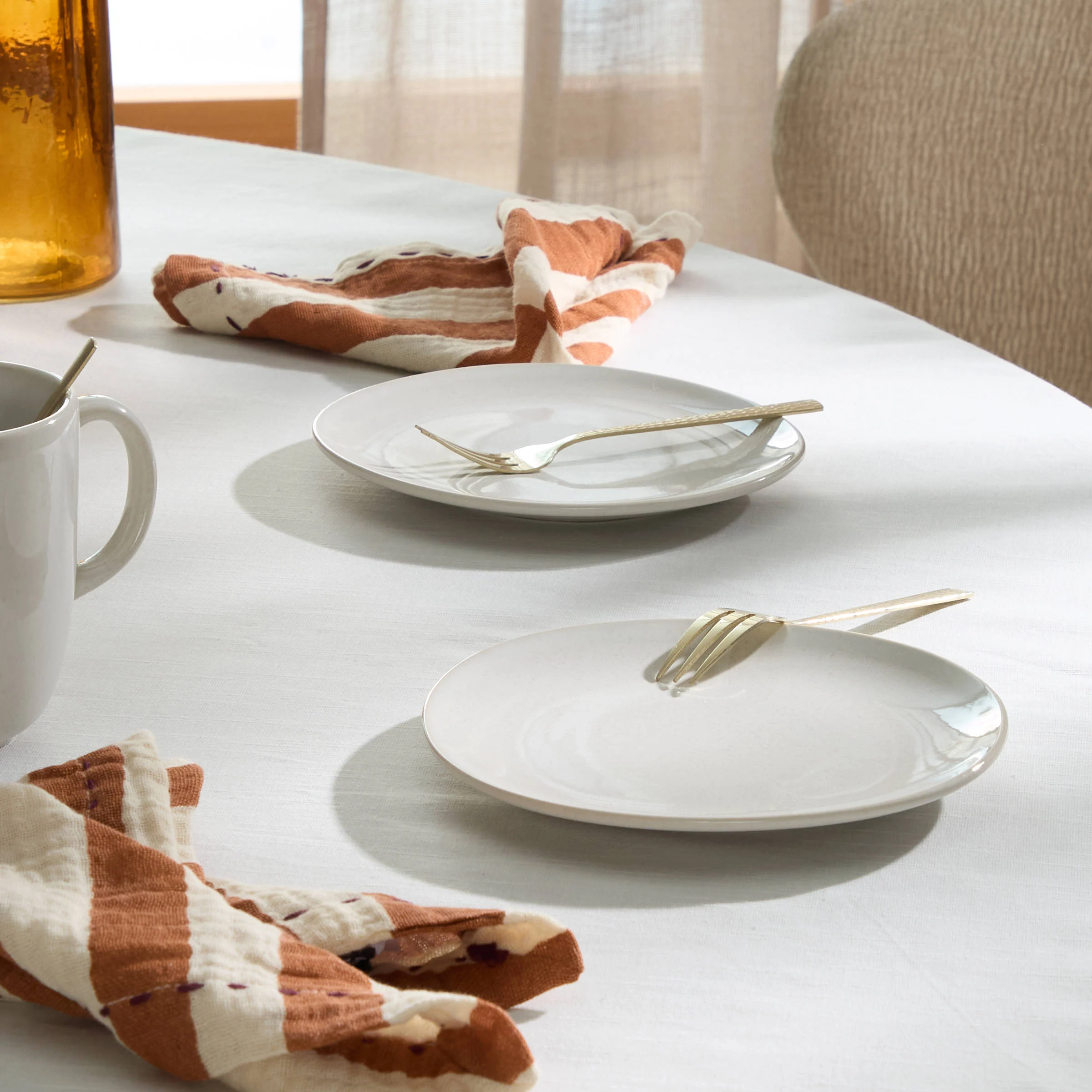 NOUS Living Organic gebaksbordje (Ø17 cm) (set van 2)