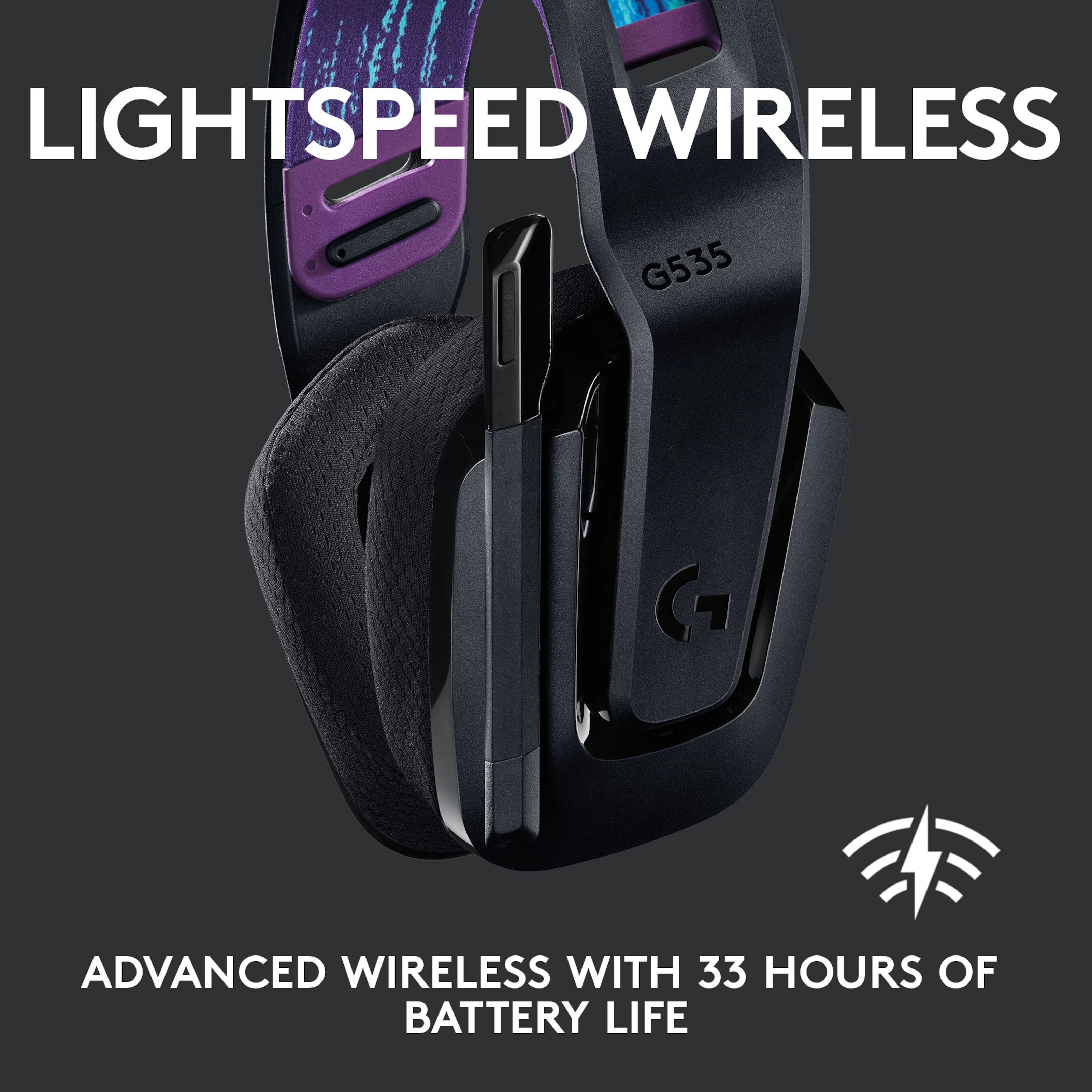 Logitech G 535 Lightspeed Trådløst gamingheadset