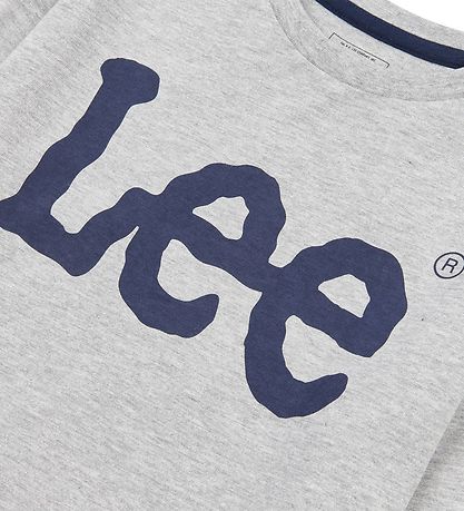 Lee Bluse - WobBlå Graphic - Vintage Grey Heather