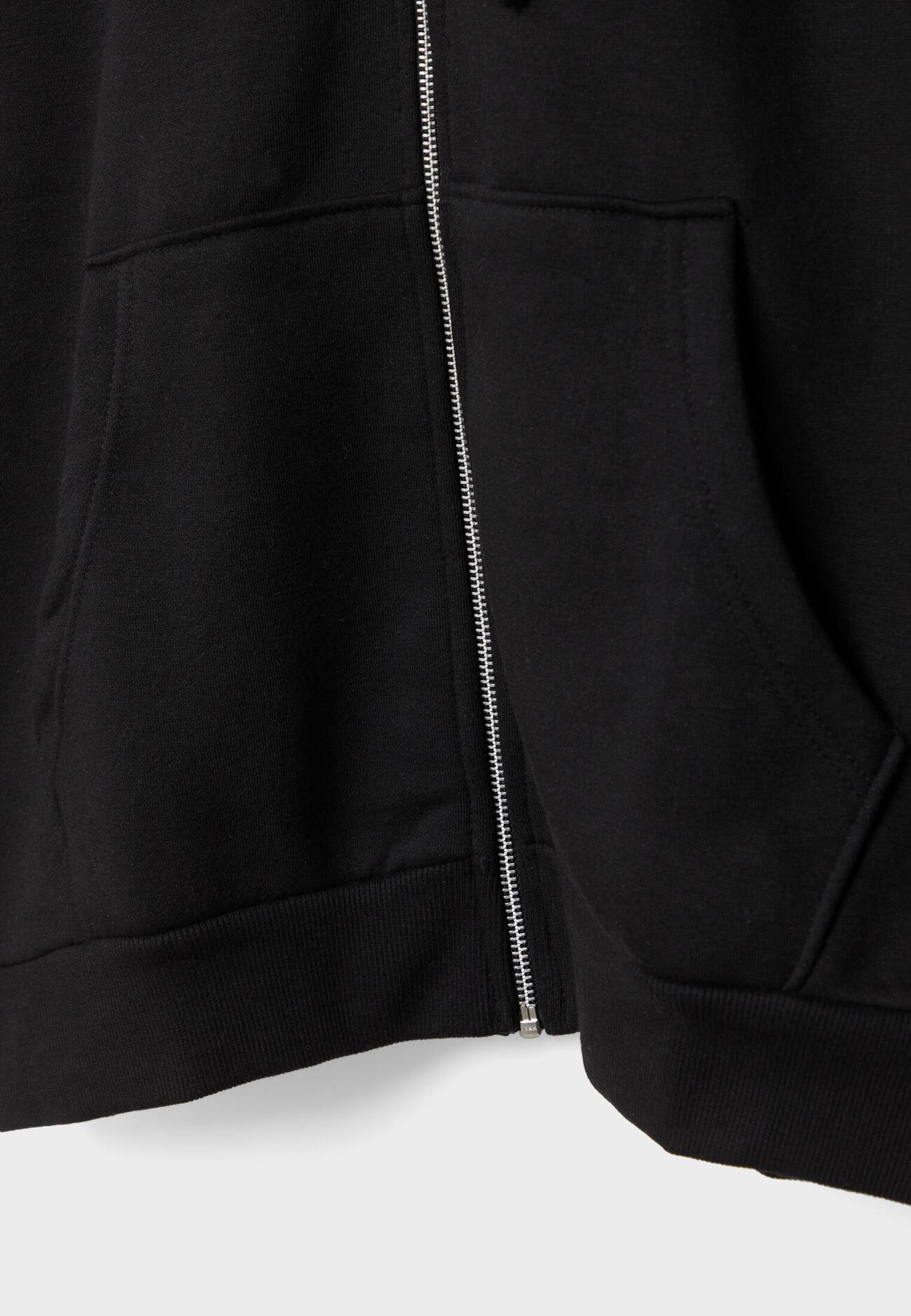 Moletom com zíper oversized
