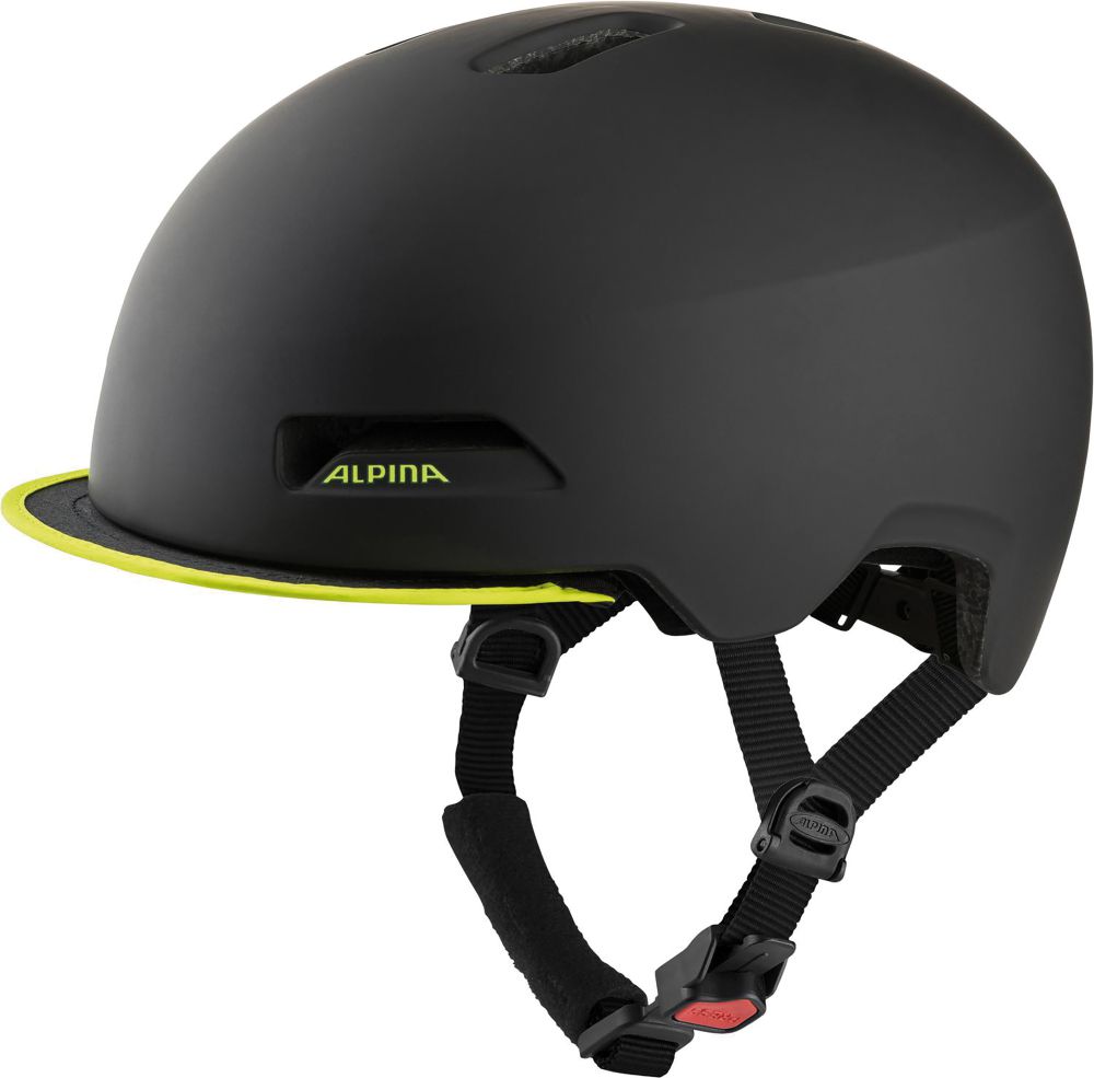 Alpina City-Helm Brooklyn schwarz/neongelb matt
