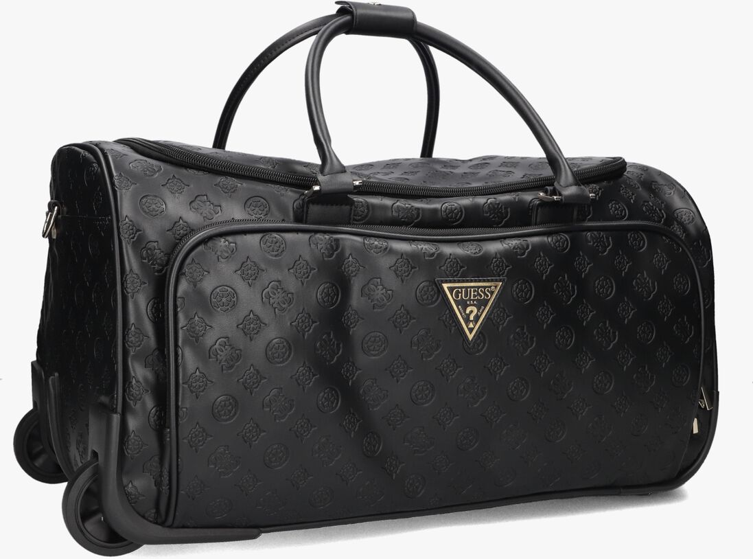 GUESS zwarte guess weekendtas wilder wheeled duffel