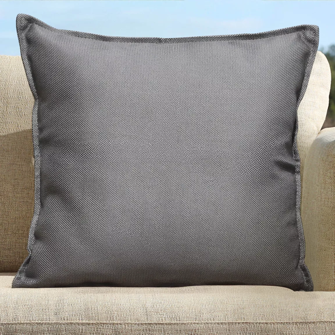 Coussin extérieur carré (45 x 45 cm) Boraé Gris