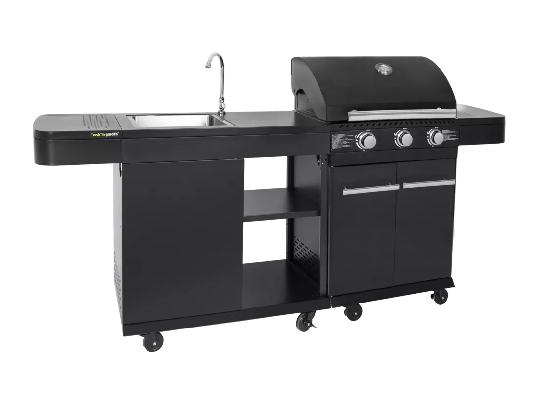 Cuisine extérieure modulable FYRA - 3 brûleurs - COOK'IN GARDEN