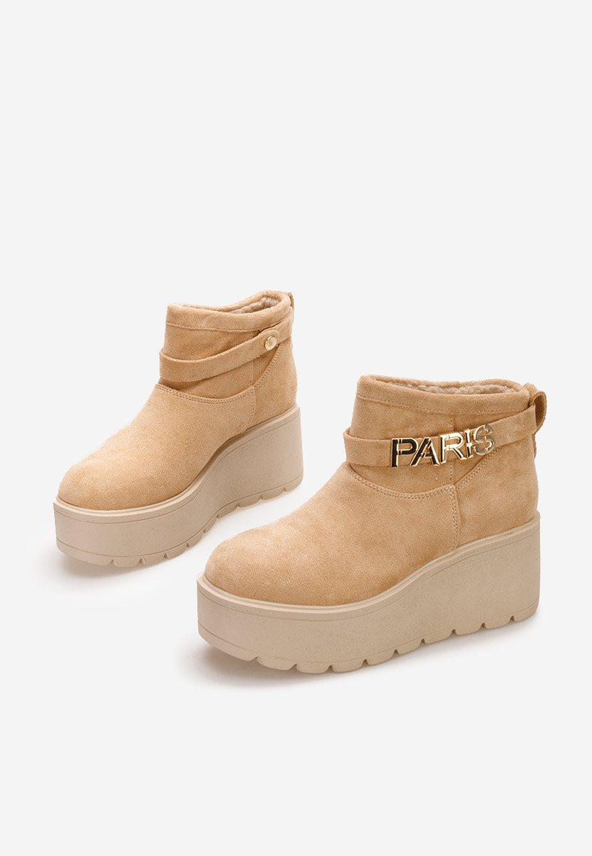 Bottines à plateforme kaki Alrima