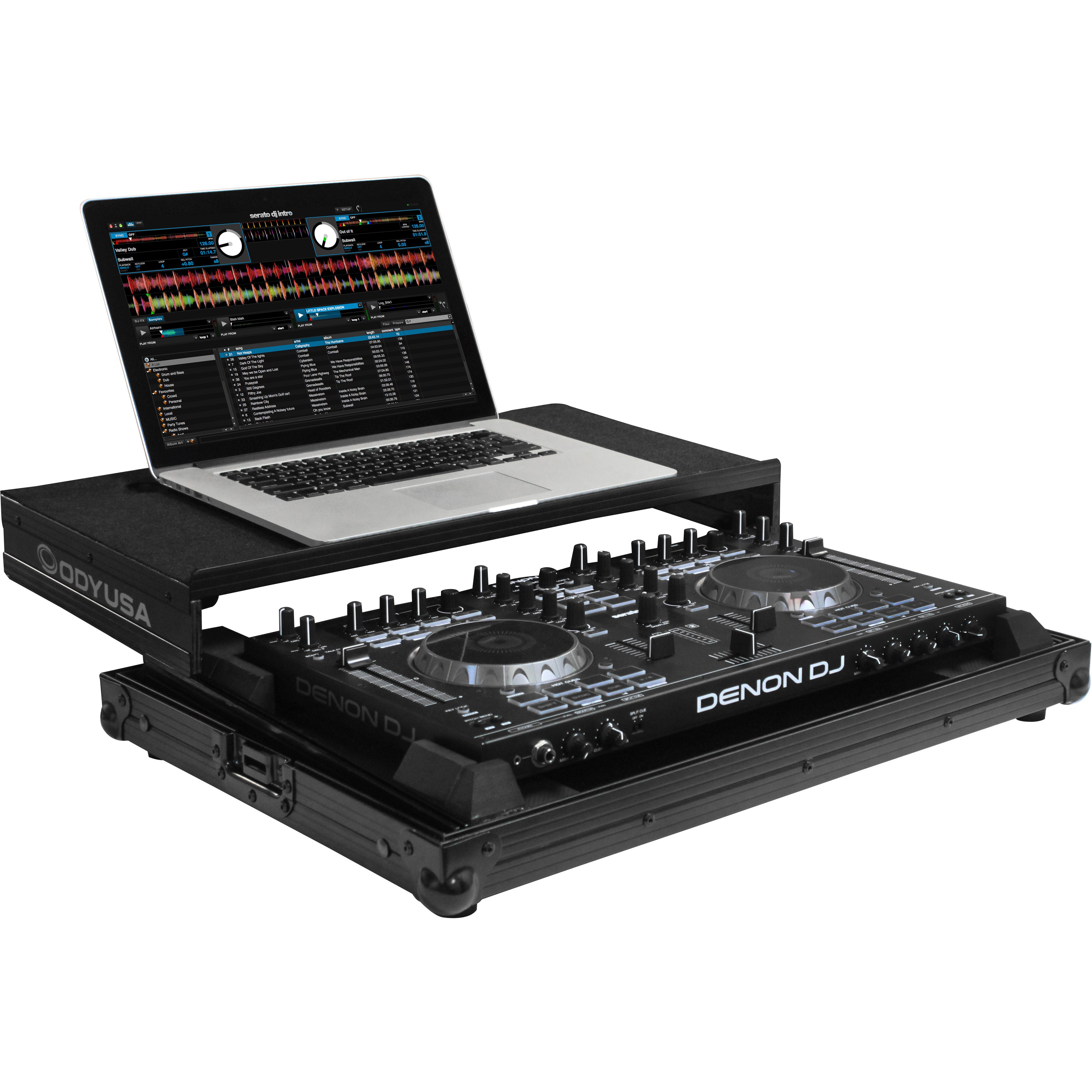 Odyssey Black Label Glide Style flightcase voor Denon MC4000