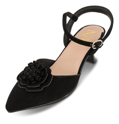 NOË Collection Slingback Stilet Sort 2216110710