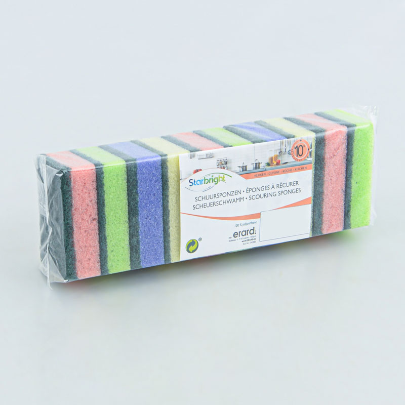 Lot de 10 éponges à récurer