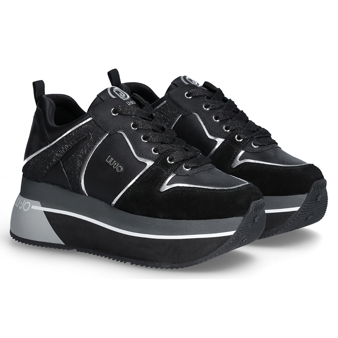 Liu-Jo Sneakers en Velours de cuir Iris noires