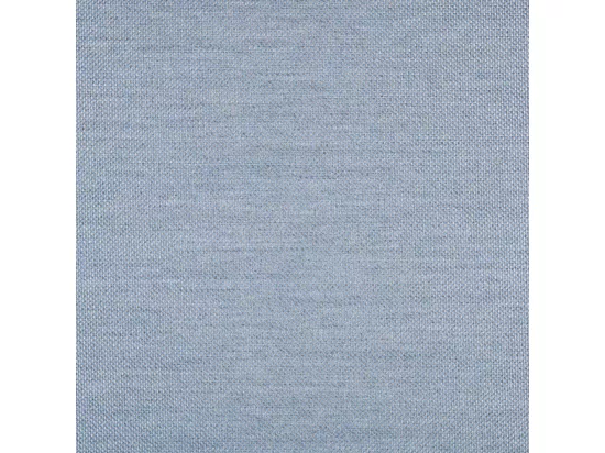 Chaise longue aluminium et fibres synthétique blanc avec coussin bleu