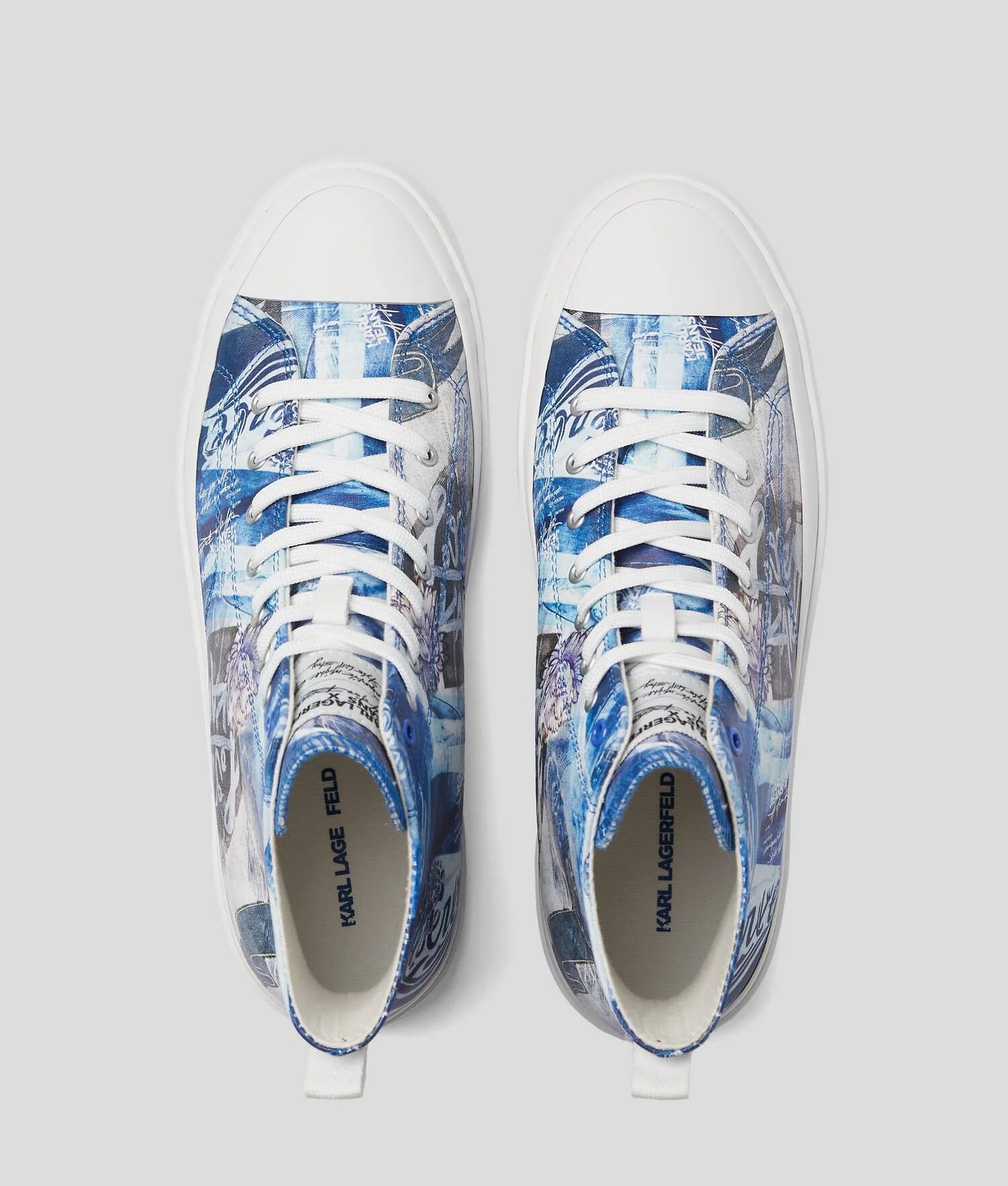 SEMELLES MONTANTES KLJ X ATELIER RESERVÉ VULC - Blanc/Bleu