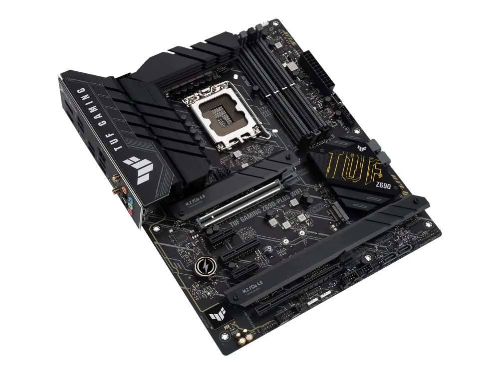 [OUTLET] - ASUS TUF GAMING Z690-PLUS WIFI - Bundkort - ATX - LGA1700 sokkel - Z690 Chipset - USB-C Gen1, USB 3.2 Gen 1, USB 3.2 Gen 2, USB-C Gen 2x2 - 2.5 Gigabit LAN, Wi-Fi 6, Bluetooth - onboard grafik (CPU påkrævet) - HD Audio (8-kanaler)