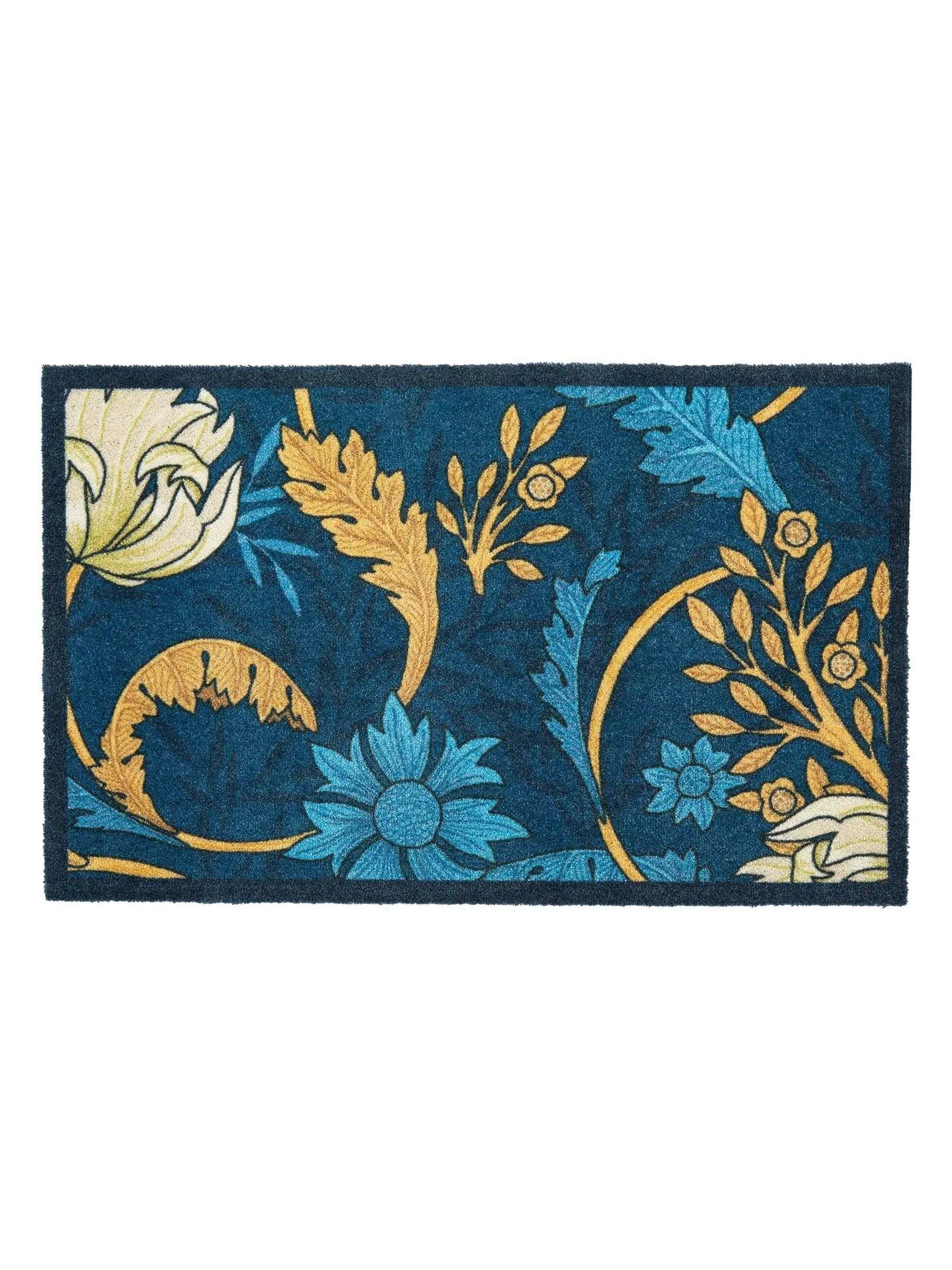 Artsy Mats William Morris Blue Indoor Washable Doormat