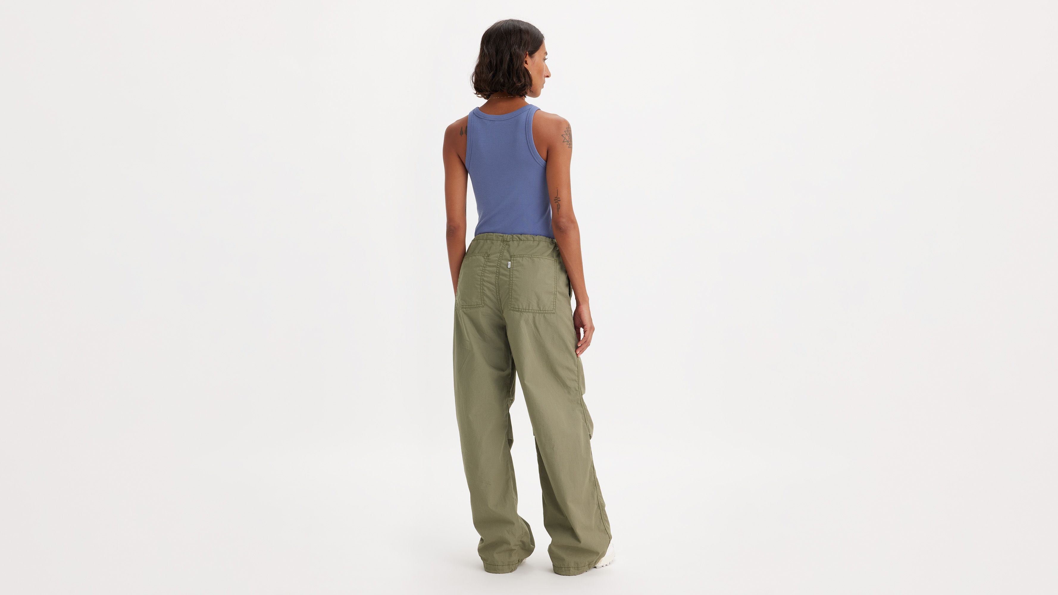 Pantalon toile parachute - Deep Lichen Green - Vert