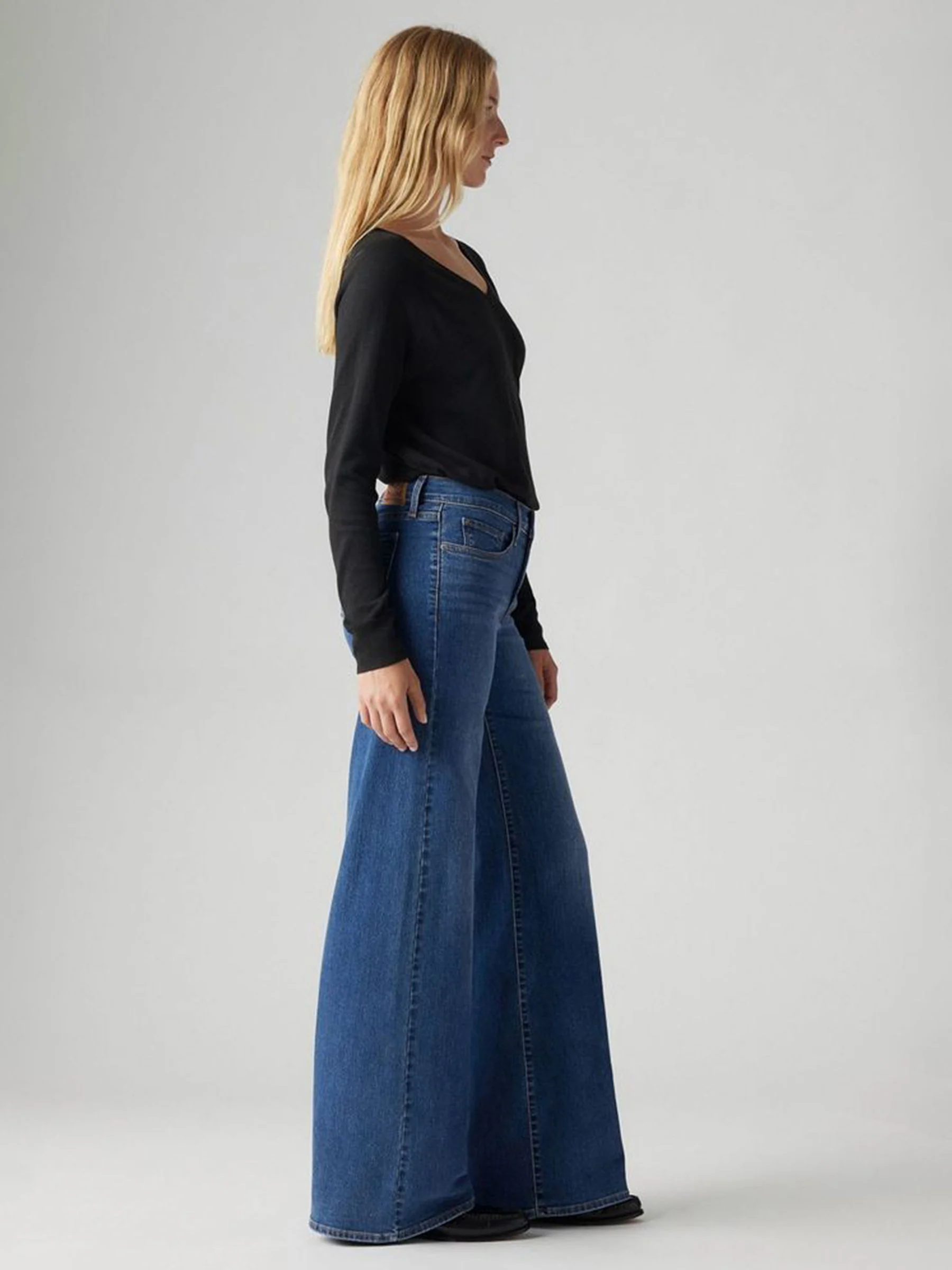 Slim meisje - Levi's® 318 Shaping jeans met wijde pijpen
