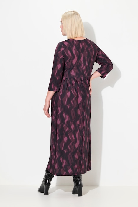 Jerseykleid, A-Linie, Alloverprint