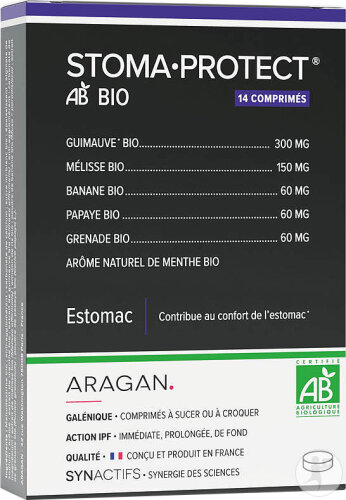 Aragan Synactifs Stomaprotect Bio Estomac Guimauve 14 Comprimés