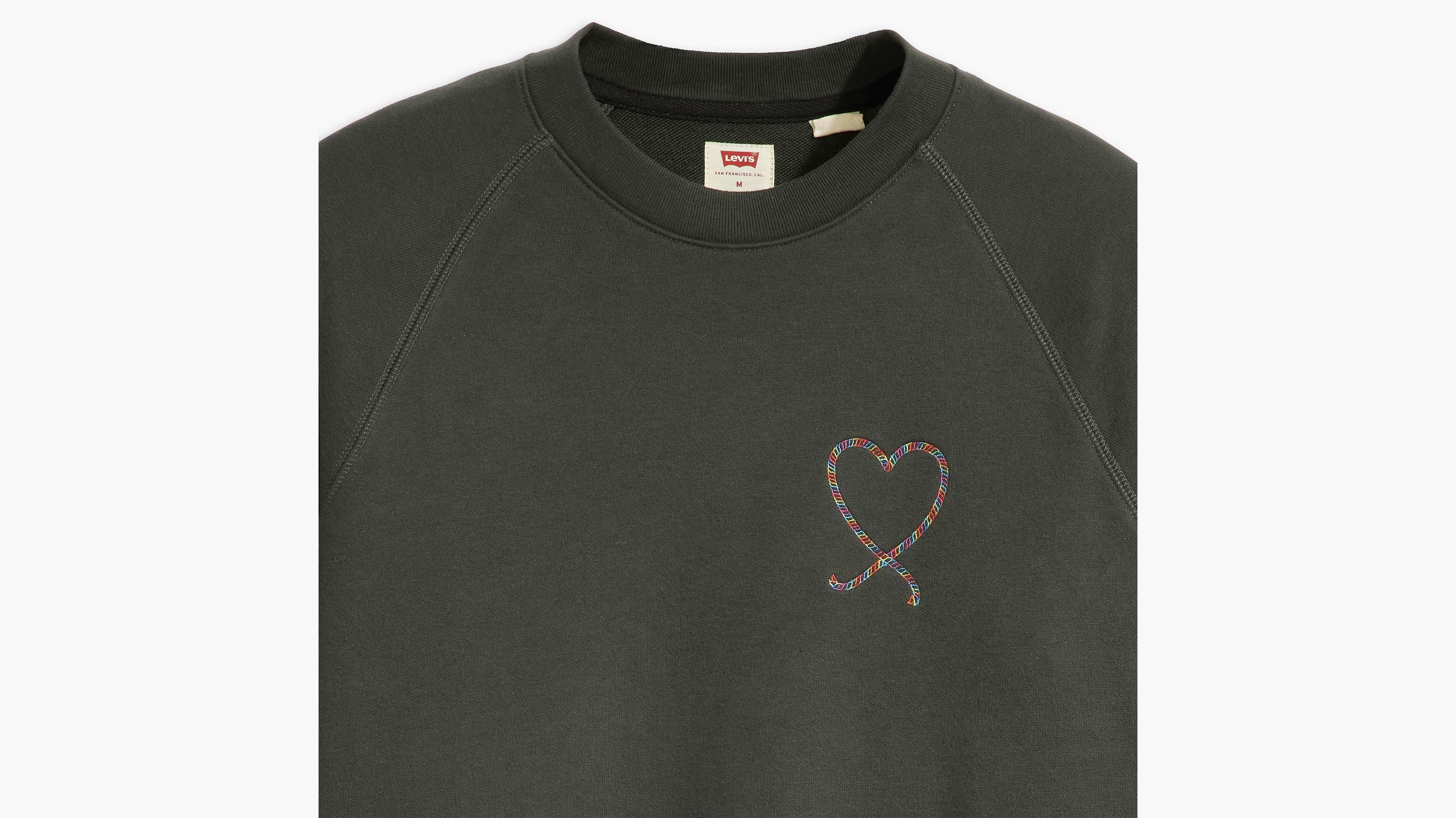 Levi's® Pride Sweat-shirt col rond manches raglan Relaxed - Pride Pirate Black - Noir