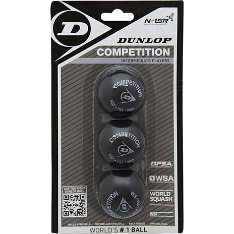 Dunlop Competition squashbolde 3-pak
