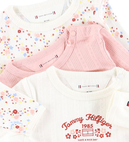 Tommy Hilfiger GiftBox - Bodys L/æ - 3er-Pack - Ancient White Fl