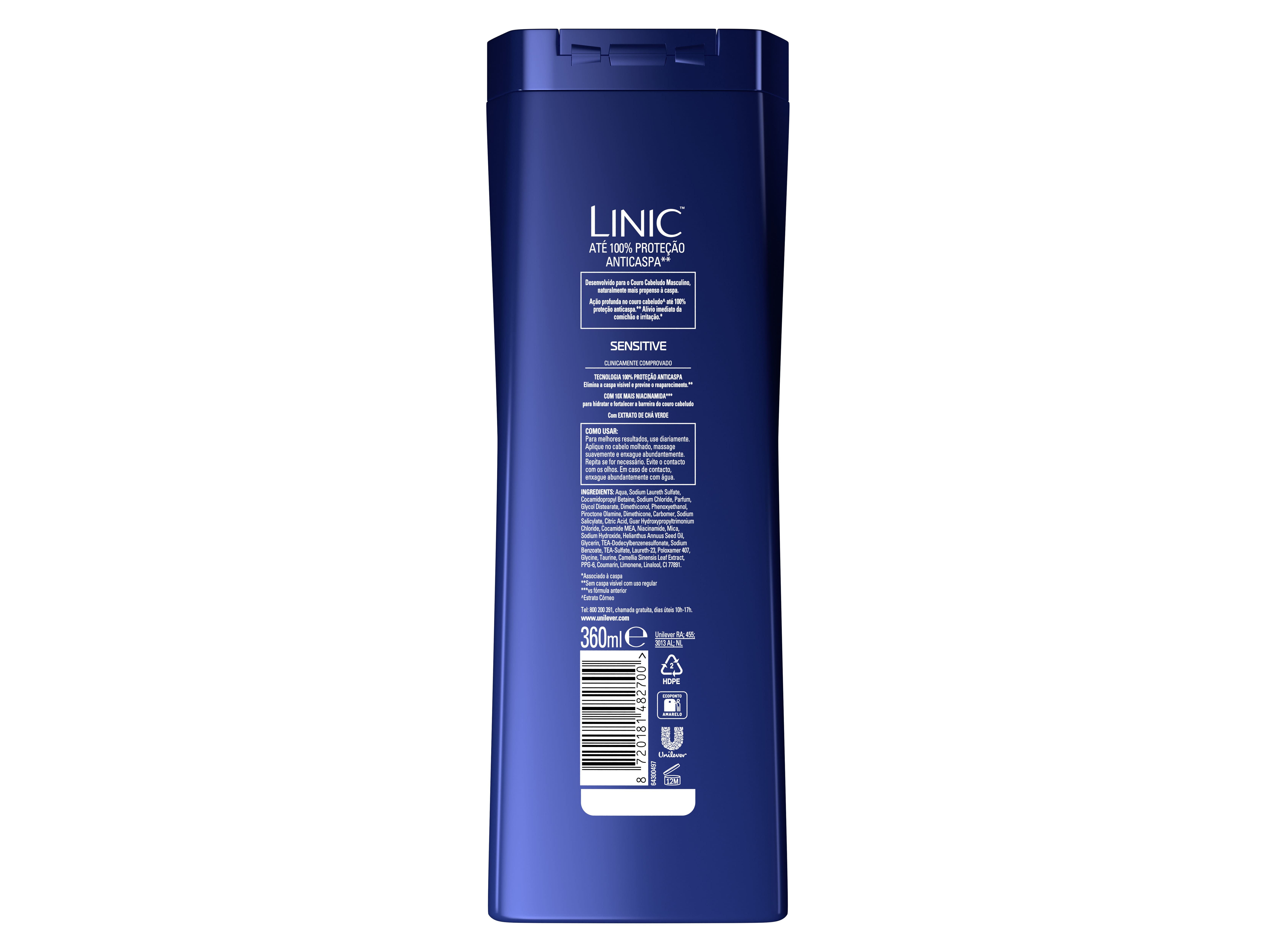 CHAMPÔ LINIC SENSITIVE 360ML