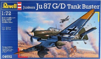Revell - Junkers Ju87 G/D Tank Buster Modelfly Byggesæt - 04692