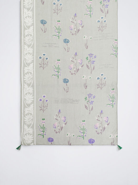 Lenço estampado - Verde