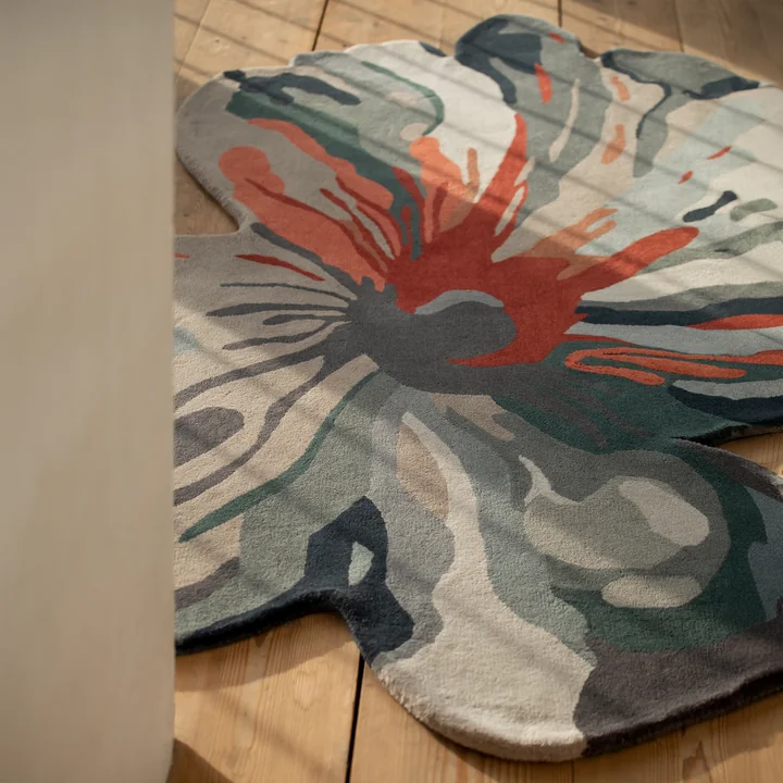nanimarquina - Flora Bloom Teppich 2, 150 x 170 cm, bunt