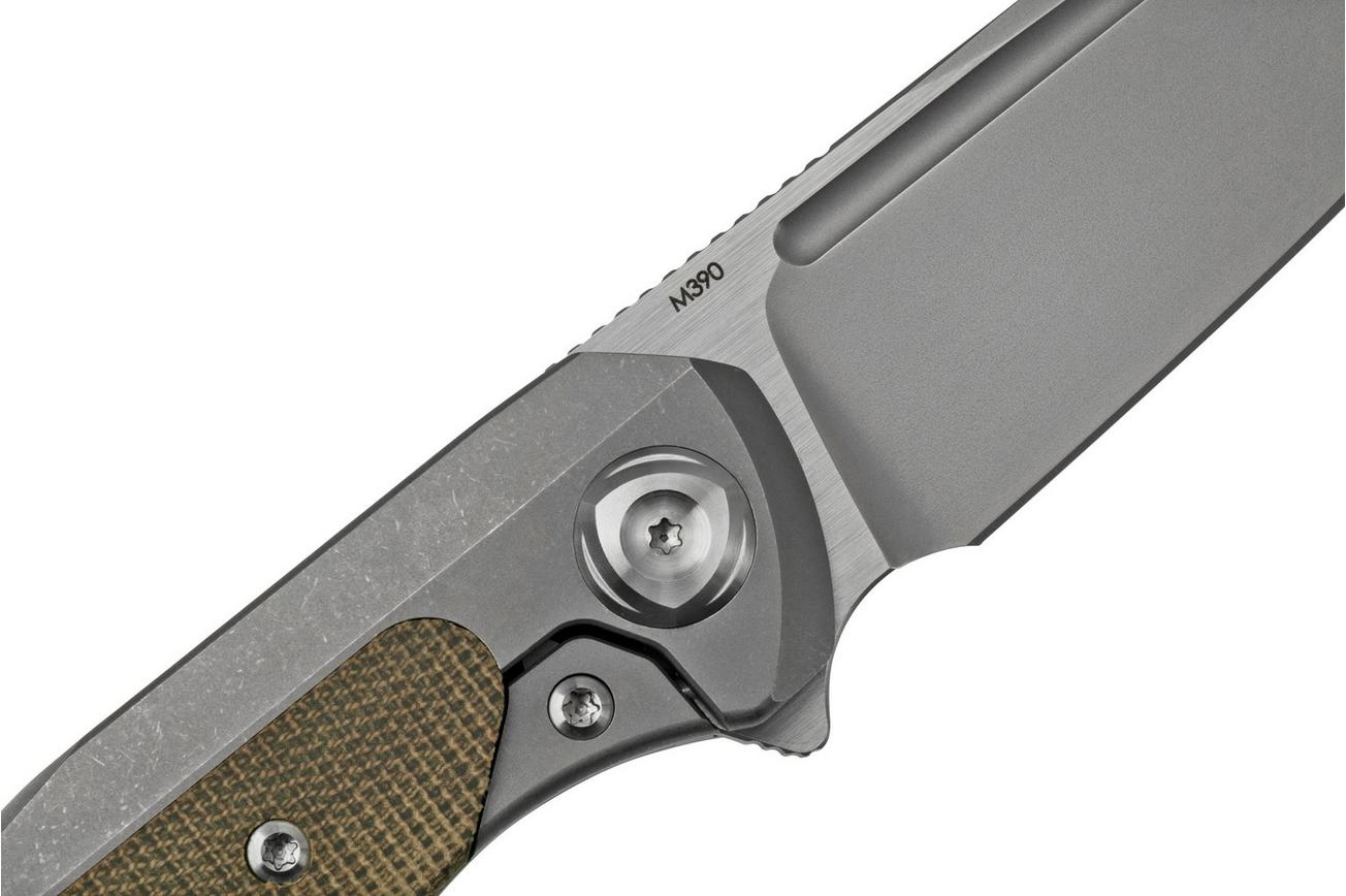 Liong Mah GSD v2 GSD2-GM Green Micarta Inlay zakmes