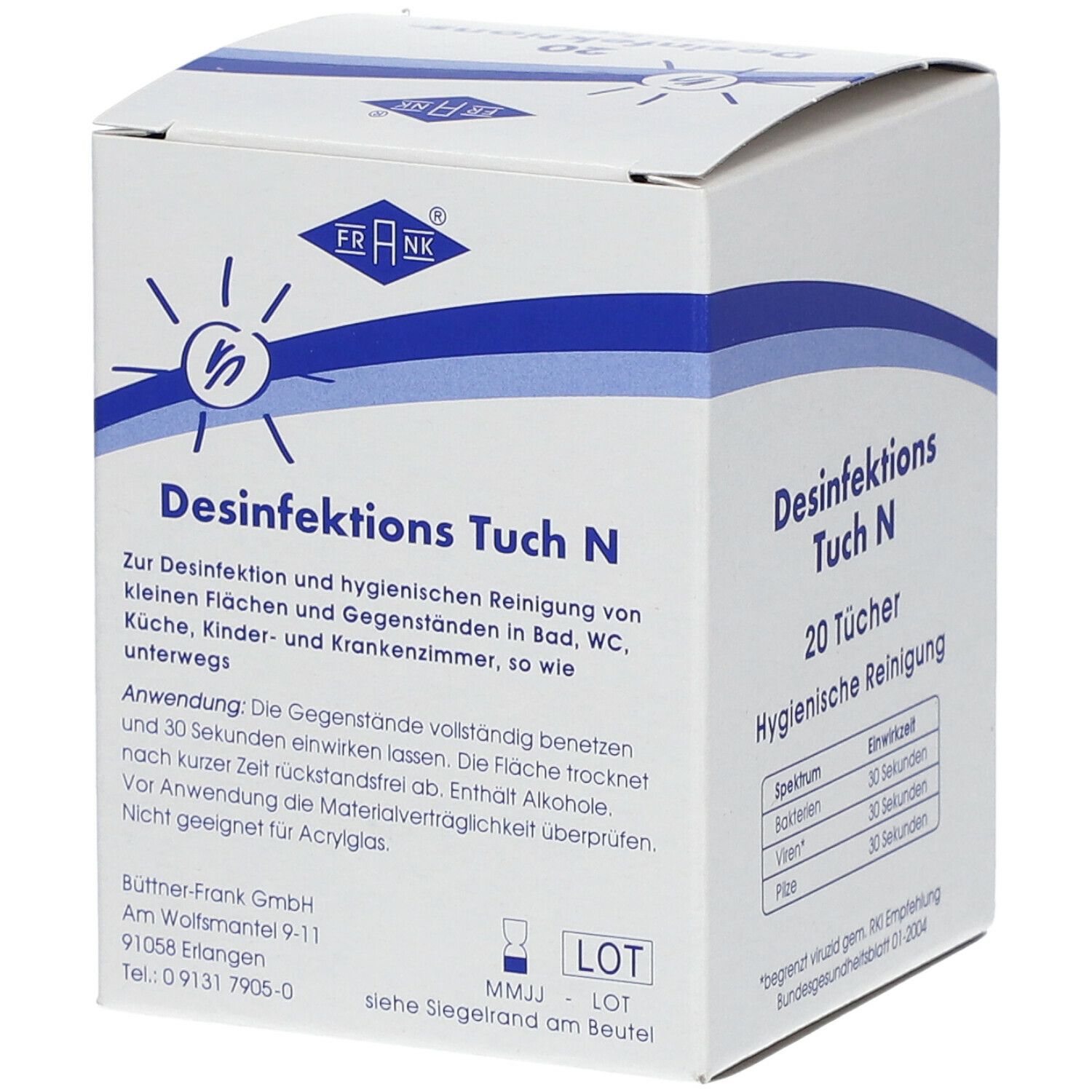 FRANK® Desinfektions Tuch N