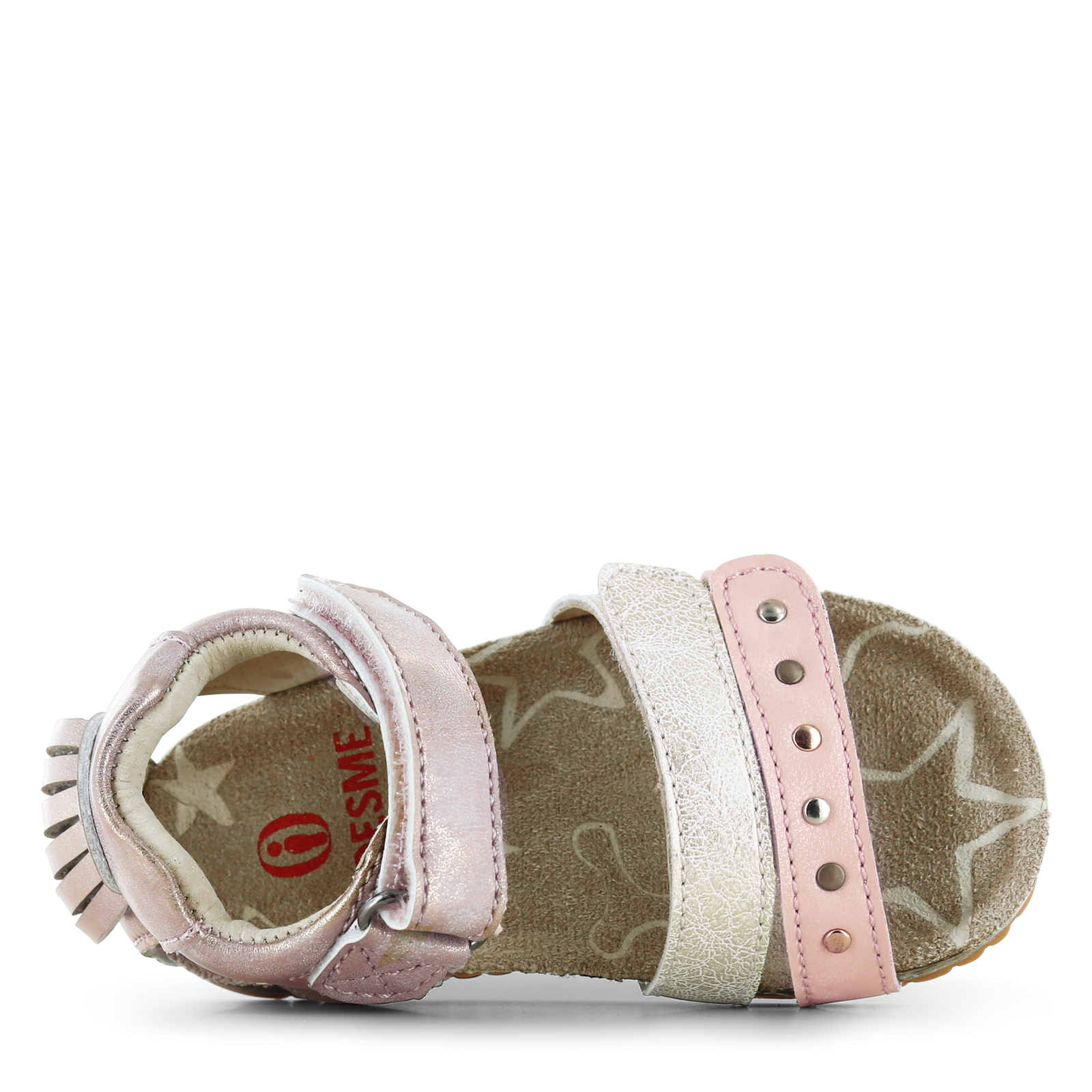 Shoesme metallic roze sandaal met hartje Metallic, Microfiber leer | Meisje