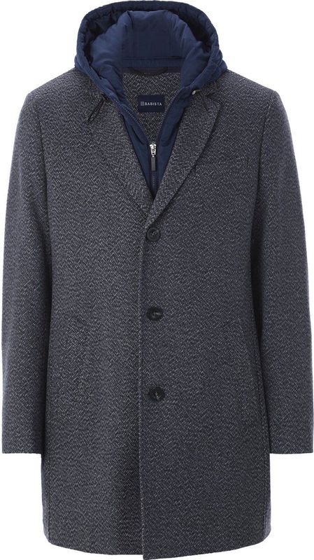 Babista - HELMARO - Wollen Mantel - Blauw