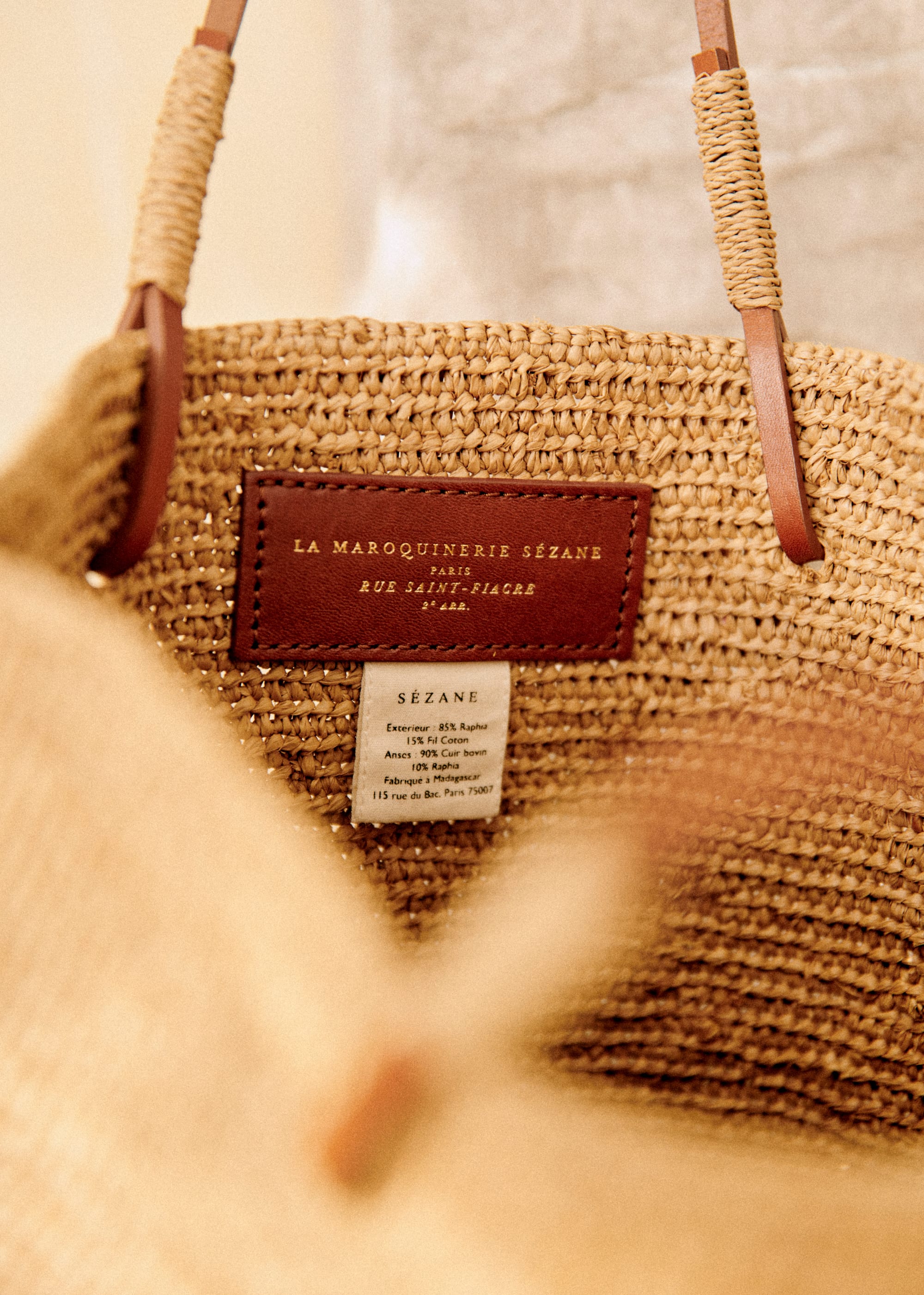 Panier Francisco - Naturel foncé broderie - SACS/NEW SACS Nos Paniers 5906415