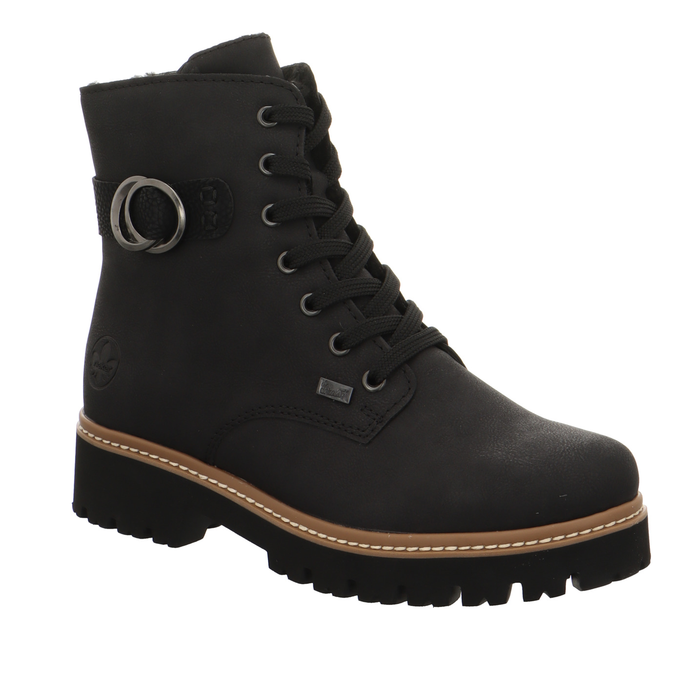 Schnürboots schwarz