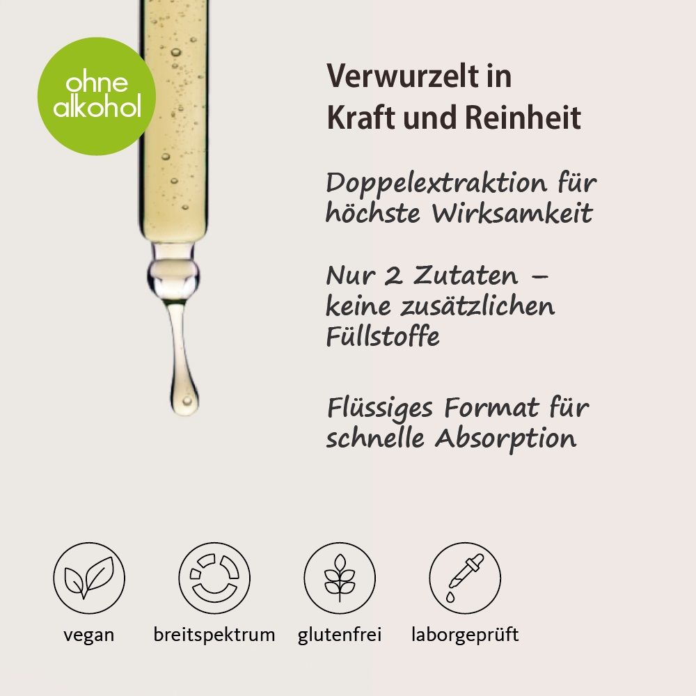 Vitalpilze Lion's Mane Tropfen ohne Alkohol