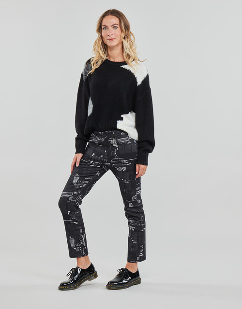 Desigual - PANT_NEWS - Noir / Blanc