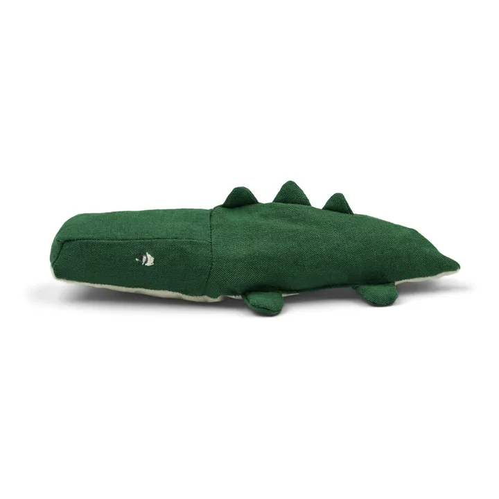 Liewood Peluche crocodile Myra en coton bio | Vert foncé